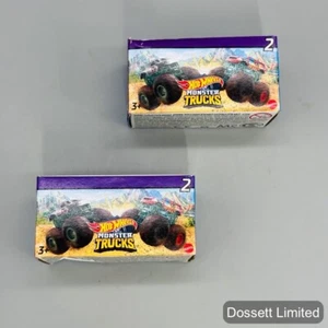 2 PK Hot Wheels Bone Shaker Monster Truck Mystery Series 2 - Picture 1 of 2
