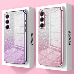 Brokatowe etui do Samsung S25 Ultra A16 A15 A55 A54 A14 S24 FE Platerowane etui - Zdjęcie 1 z 19