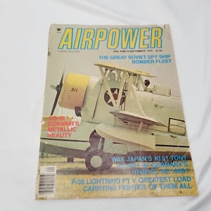 Airpower Magazin Great Soviet Spy Ship Bomber Fleet XB-46 P-38 HE 100D SEP 1976 - Bild 1 von 18