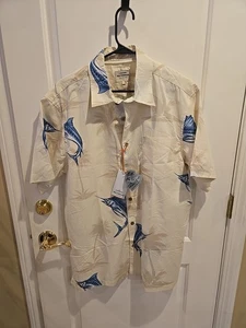 Quicksilver Waterman Camicia con bottoni Uomo L Gioco Hooky Fishing Resort  - Foto 1 di 11