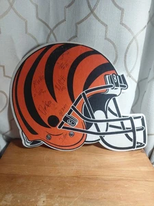 Casco de fieltro firmado Cincinnati Bengals 16" x 13" - Imagen 1 de 11