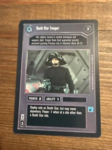 Star Wars CCG Death Star Trooper Premiere Limited DARK SIDE Decipher SWCCG NM - Picture 1 of 2