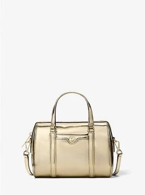 Bolso Bandolera Michael Kors Outlet Jet Set Pequeño Metálico Convertible - Dorado Pálido Foto 1 de 3