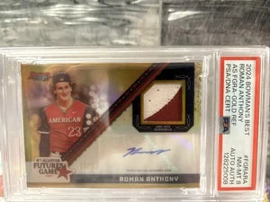 2024 Bowman's Best Roman Anthony Gold Ref. Futures Spiel gebraucht Auto #D 11/50 #FGRA - Bild 1 von 2