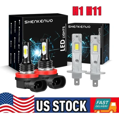 Combo de bombilla de haz alto bajo faro LED para Hyundai Elantra 2011 2012 2013 H1+H11 Foto 1 de 4