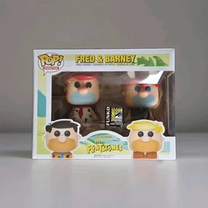 Funko Pop! Flintstones FRED FLINTSTONE & BARNEY RUBBLE SDCC Exclusive 2pk 480 LE - Picture 1 of 6