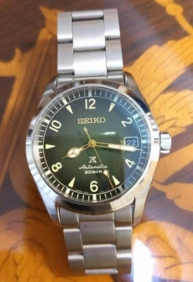 Seiko Alpinist Green Automatic Watch SBDC115 6R35 New No Customs Fees US - Image 1 of 4