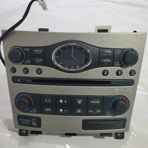 2008-2014 Infiniti G37 Dash Navi Radio Clock & Climate Control Faceplate Panel - Picture 1 of 4