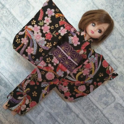 Vestiti Licca-chan, vestiti Licca-chan, kimono fatto a mano 12 - Immagine 1 di 3