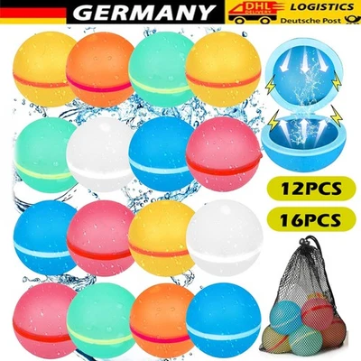 2025 Wasserbomben Wiederverwendbar Selbstschließend Silikon Magnet Wasserballons - Bild 1 von 4