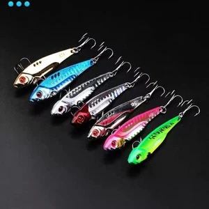 Red Pink Blue Silver Tackle Lures Metal Saltwater Lure Fishing Accessories - Picture 1 of 7