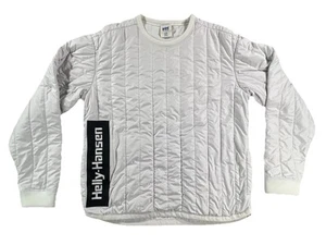 Helly Hansen Men’s White Jumper Puffer Regular Long Sleeve Pocket Large - Picture 1 of 9
