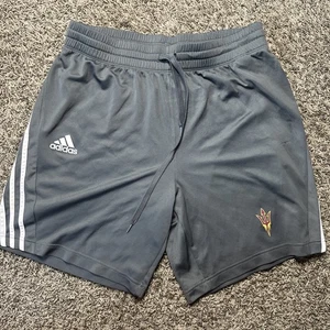Arizona State Sun Devils Shorts Mens L NCAA Basketball Adidas AEROREADY Grey - Picture 1 of 6