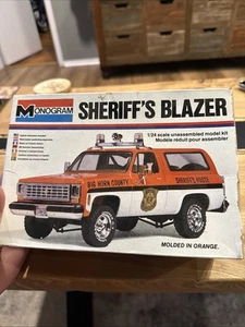 MONOGRAM SHERIFF'S BLAZER 1/24 SCALE MODEL, ORIGINAL ISSUE, USA Sealed Contents - Bild 1 von 11