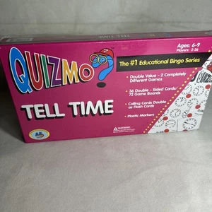 Quizmo TELL TIME EDUCATIONAL BINGO 2005 NEW UNPLAYED. 2-36 PLAYERS - Picture 1 of 2