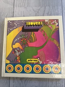 EX Vintage Peter Max Art - Thought - 1970 Psychedelic Vintage Hardcover Book - Picture 1 of 11