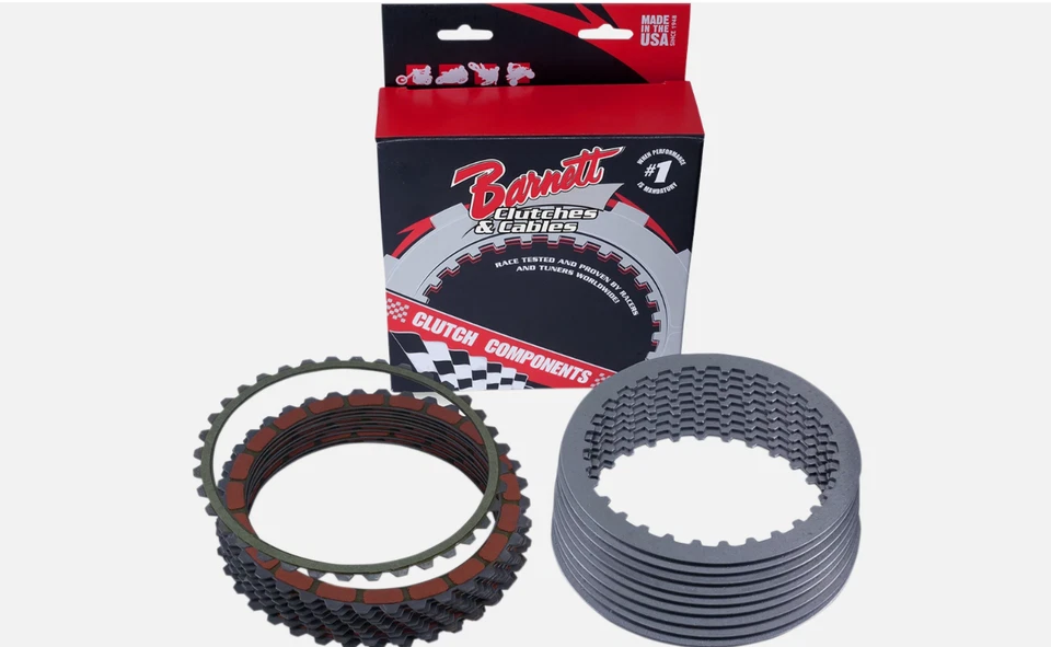 Barnett Carbon Fiber Clutch Plate Kit 306-85-40001 Victory Motorcycle OEM Set - Image 1 of 3