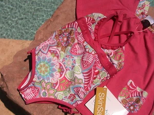 TRAJE DE BAÑO CABA ALIFE PROTECTOR SOLAR ROSA DE UNA PIEZA NUEVO 18MOS - Imagen 1 de 2