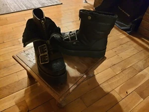 UGG MOTO PUNK MINI - Plateaustiefeletten - schwarz Gr.38 - Bild 1 von 5