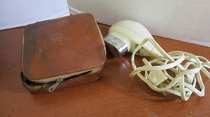 RASOIO TESTA DOPPIA vintage NORELCO in pelle ~Condizioni funzionanti - Foto 1 di 5