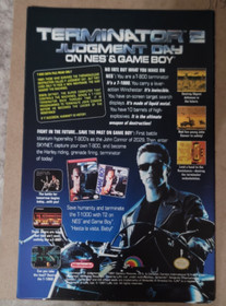 TERMINATOR 2 Judgment Day Video Game Promo PRINT AD NES GAME BOY (JA542