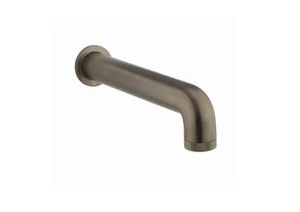 Crosswater Union Union beccuccio bagno 247 mm nero spazzolato cromato UB0370B - Foto 1 di 1