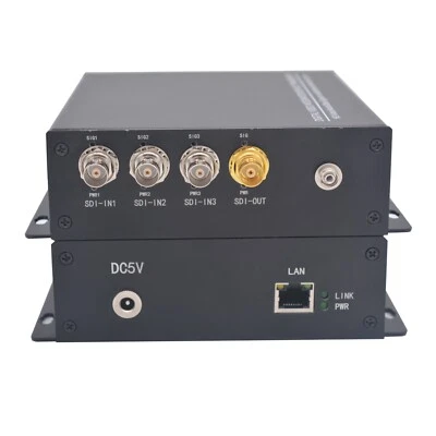 Bidi 4 HD-SDI Network over Fiber Optic Converters Uncompressed for Broadcast Cam - Image 1 of 4