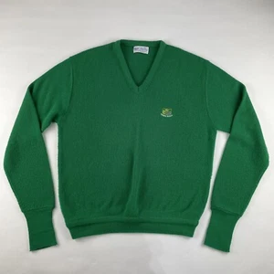 Vintage Pickering Pebble Beach Golf Sweater V Neck Green Men's XL USA - Picture 1 of 6