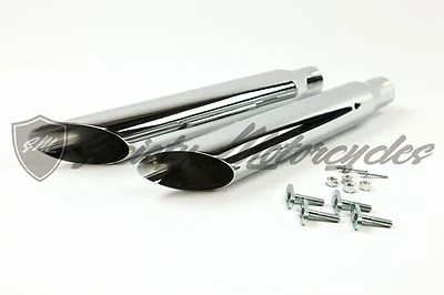 Harley-Davidson Dyna Wide Glide FXD Slice Cut Exhaust System 2.5" Street Bob - Image 1 of 3