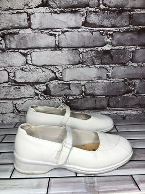 Propet White Leather Mary Janes Hook & Loop Work Shoes W2019 Women Sz 8B US/39EU - Image 1 of 4