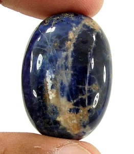 48.65 Ct Natural Blue Sodalite Loose Gemstone Cabochon Wire Wrap Stone - 16626 - Picture 1 of 2