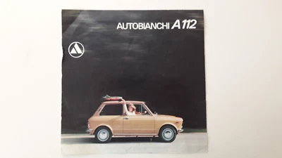 Depliant catalogo Autobianchi A112 originale depliant pubblicitario auto d'epoca - Immagine 1 di 4