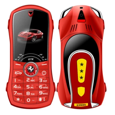 1.8'' Mobile Phone 2G GSM Car Shape Dual Sim Unlocked MP3 Bluetooth FM Telephone - Image 1 of 4