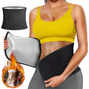 Waist Trimmer Belt for Men - Neoprene Waste Trainer Hot Sweat Band Workout Belt - Picture 1 of 11
