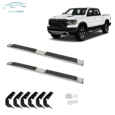 Side Step Fit For Dodge Ram 1500 Quad Cab 2019 2020 2021-2023 Running Boards 6" - Image 1 of 4