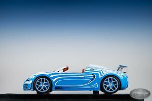 1/18 Henson & Heaven HH Bugatti Vitesse Blanc Blue/White