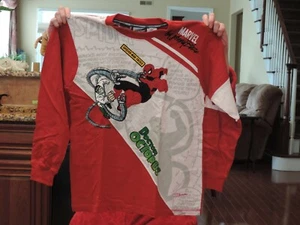 Vintage Spider-man Long Sleeve Hockey/Soccer Shirt L 1995 Never Worn   Was $100 - Picture 1 of 1