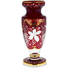 Exklusive Vase Blumenvase ~GOLDEN GRAPE~ handbemahlt H31cm ( CRISTALICA) GW03560