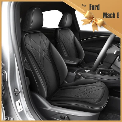 Custom For Ford Mustang Mach-E 2021-2026 Car 5-Seat Covers  Front & Rear Cushion Foto 1 de 4
