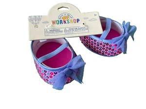 Build a Bear Shoes - Sequin Flats Dressy Mary Jane Shoes - NEW - Picture 1 of 1