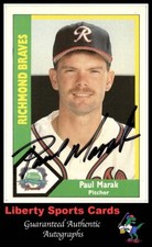 1990 CMC Paul Marak #284 Authentic Autographed Card Richmond Braves