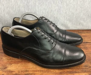 Beckett Simonon Mens Size 8 Black Leather Cap Toe Oxford Dress Shoes - Picture 1 of 10