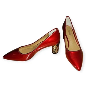 NWOT Women's J. Renee Candy Apple Red High Heels 2.5" Size 8.5 Medium - Picture 1 of 6