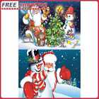 Santa Claus Oil Paint By Numbers Kits Canvas Drawing DIY Coloring Picture Crafts