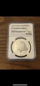 1995-P Special Olympics Silver Dollar $1 NGC PF69 Ultra Cameo - Picture 1 of 2