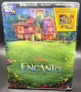ENCANTO DISNEY BEST BUY EXCLUSIVE 4K UHD BLURAY STEELBOOK *NEW READ DESCRIPTION! - Picture 1 of 19