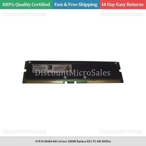 HYR1812840G-840 Infineon 256MB Rambus ECC PC 800 800Mhz - Picture 1 of 1