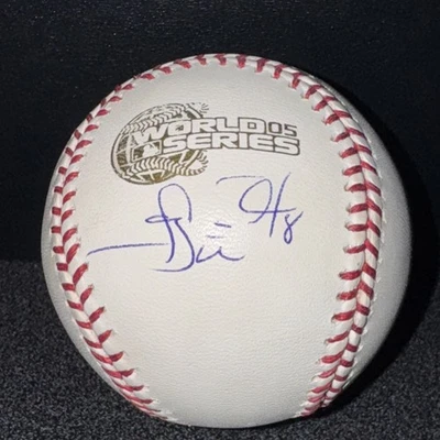 Carl Everett Autografiado Firmado Serie Mundial 2005 Béisbol Chicago Medias Blancas JSA Foto 1 de 4