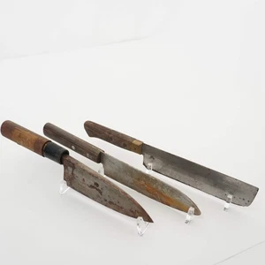Japanisches gebrauchtes Küchenmesser 3-teiliges Set hochwertig Vintage Sushi F-376 - Bild 1 von 24