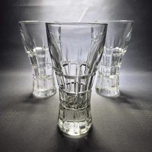 3x Vintage Borgonovo Italian Clear Glasses Tumblers Water Juice 14cm 100ml - Picture 1 of 4